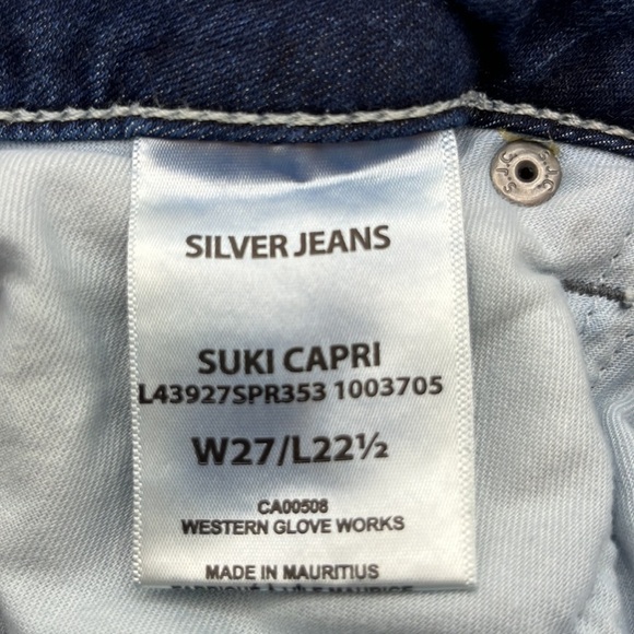 Silver Jeans Suki Capri Mid Rise Size 27 - Picture 9 of 16